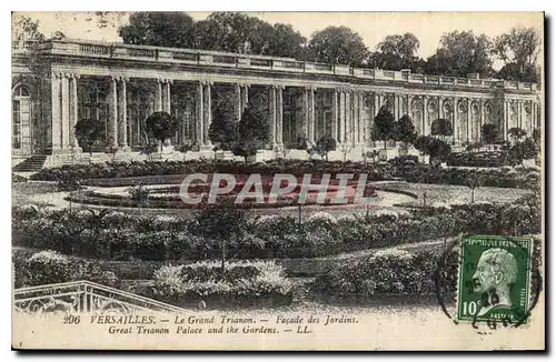 Cartes postales Versailles Le Grand Trianon Facade des Jardins Great Trianon Palace and the Garden
