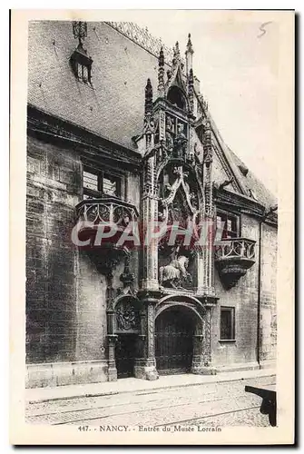 Cartes postales Nancy Entree du Musee Lorrain