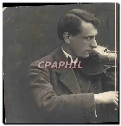 CARTE PHOTO Homme Violo Musique