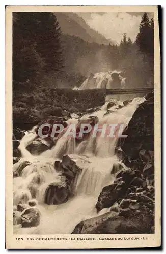 Cartes postales Env de Cauterets La Raillere Cascade du Lutour