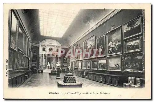 Cartes postales Chateau de Chantilly Galerie de Peinture