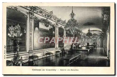 Cartes postales Chateau de Chantilly Galerie des Batailles