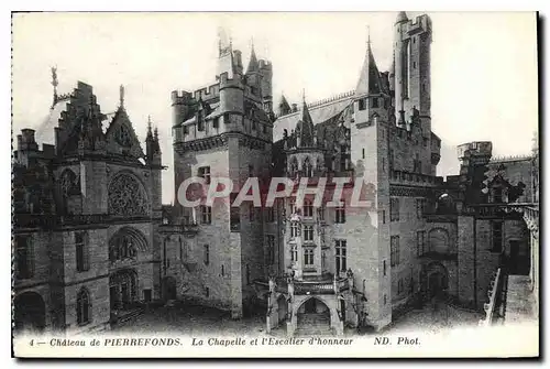 Ansichtskarte AK Chateau de Pierrefonds La Chapelle et l'Escalier d'honneur