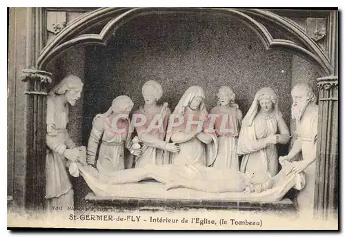 Cartes postales St Germer de Fly Interieur de l'Eglise le Tombeau