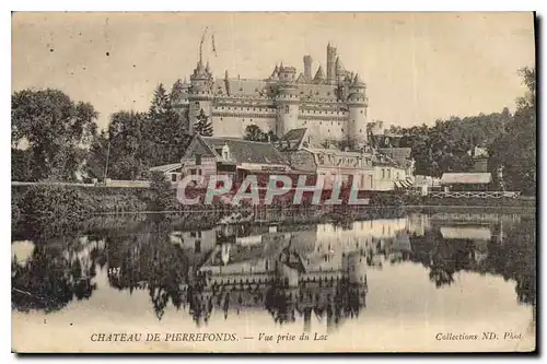 Ansichtskarte AK Chateau de Pierrefonds vue prise du Lac