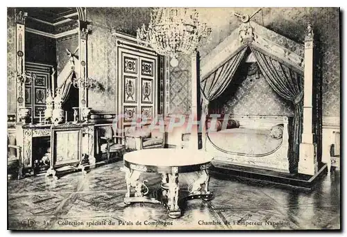 Ansichtskarte AK Collection speciate du Palais de Compiegne Chambre de l'Empereur Napoleon