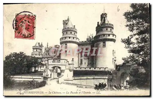 Cartes postales Pierrefonds Le Chateau La Facade et l'Entree