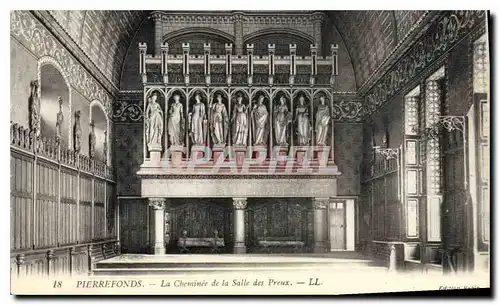 Cartes postales Pierrefonds La Chateau de la Salle des Preux