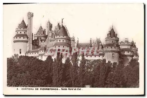 Cartes postales Chateau de Pierrefonds Faces Nord Est