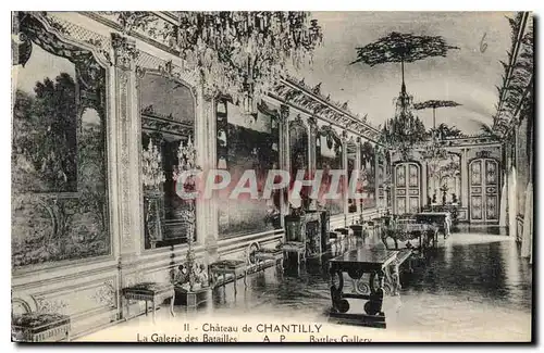 Cartes postales Chateau de Chantilly La Galerie de Batailles