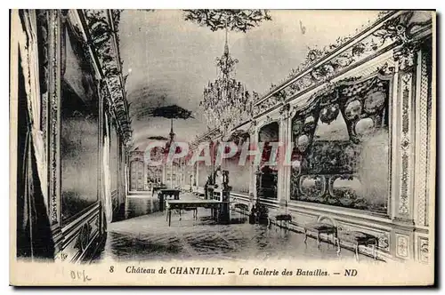 Cartes postales Chateau de Chantilly La Galerie des Batailles