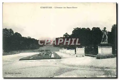 Cartes postales Compiegne L'Avenue des Beaux Monts