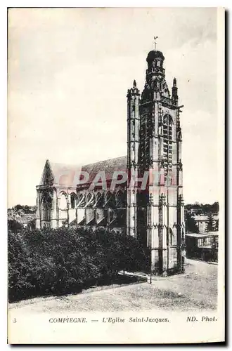 Cartes postales Compiegne L'Eglise Saint Jacques