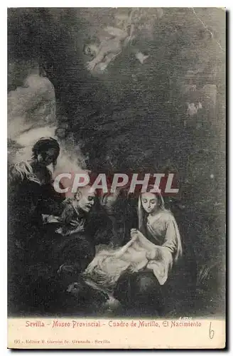 Ansichtskarte AK Sevilla Museo Provincial Cuadre de Murillo El Nacimiento