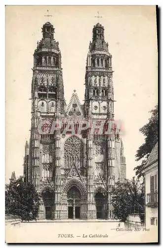 Cartes postales Tours La Cathedrale