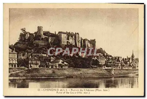 Cartes postales Chinon Ruines du Chateau