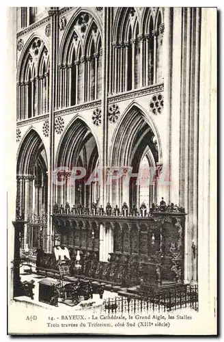 Cartes postales Bayeux La Cathedrale Le Grand Aigle les Stalles