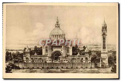 Cartes postales La Basilique de Lisieux Vue generale du Projet