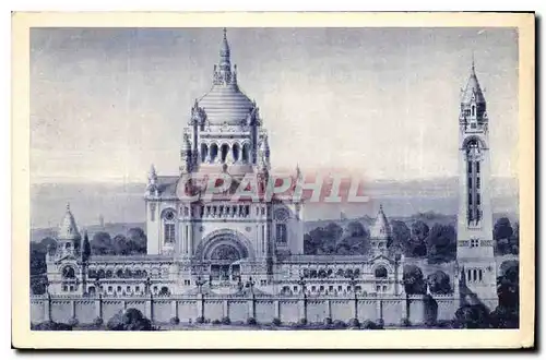 Cartes postales La Basilique de Lisieux Vue Generale du Projet