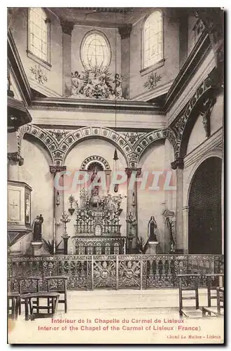 Cartes postales Interieur de la Chapelle du Carmel de Lisieux