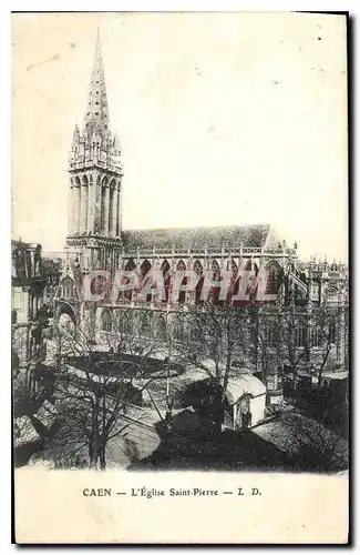 Cartes postales Caen L'Eglise Saint Pierre