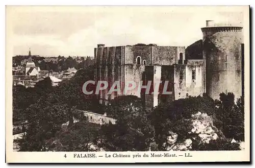 Ansichtskarte AK Falaise Le Chateau pris du Mont Mirat