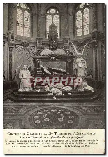 Cartes postales Chapelle et Chasse de la B Therese de l'Enfant Jesus