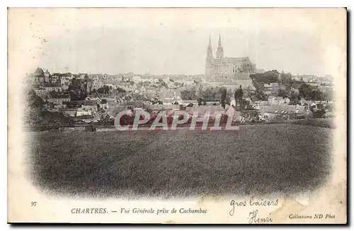 Ansichtskarte AK Chartres vue generale prise de Cachambac