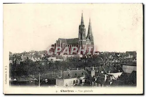 Cartes postales Chartres vue generale