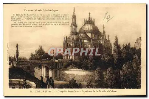 Cartes postales Dreux E et L Chapelle Saint Louis Sepulture de la Famille d'Orleans