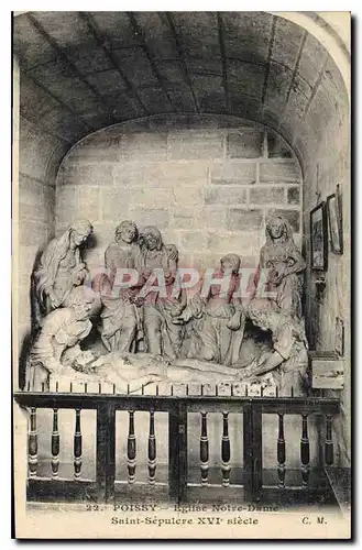 Ansichtskarte AK Poissy Eglise Notre Dame Saint Sepulere XVI siecle