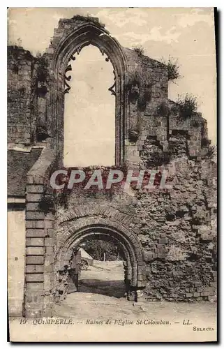 Ansichtskarte AK Quimperle Ruines de l'eglise St Colomban