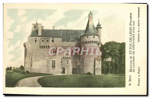 Ansichtskarte AK Environs de St Pol de Leon Finistere le Chateau de Kerouzere Cote Sud