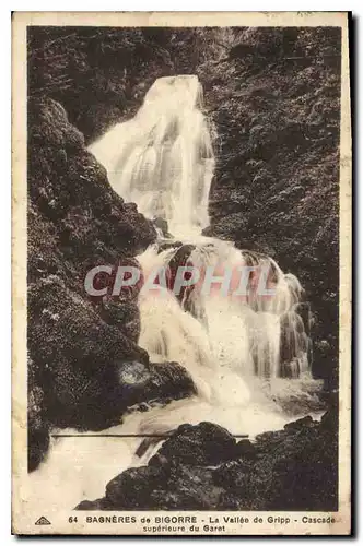 Cartes postales Bagneres de Bigorre la Vallee de Gripp Cascade superieure du Garet