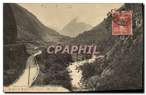 Cartes postales Route de Cauterets vue prise du Pont de Meyaba le Pegnere