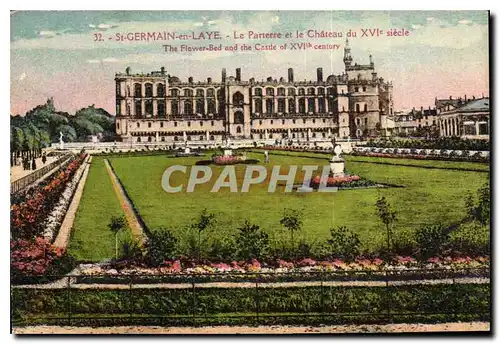 Cartes postales St Germain en Laye le Parterre et le Chateau du XVI siecle