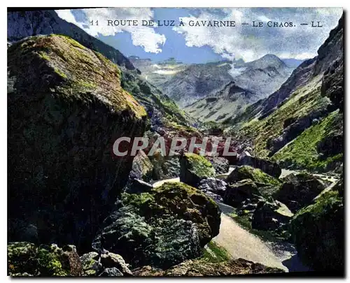 Cartes postales Route de Luz a Gavarnie le Chaos