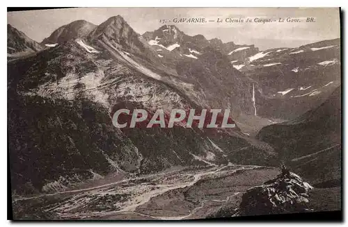 Cartes postales Gavarnie L Chemin du Cirque Le Gave