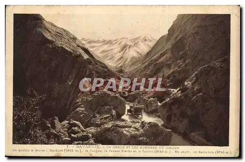 Cartes postales Gavarnie Le Chaos et les sommets du cirque