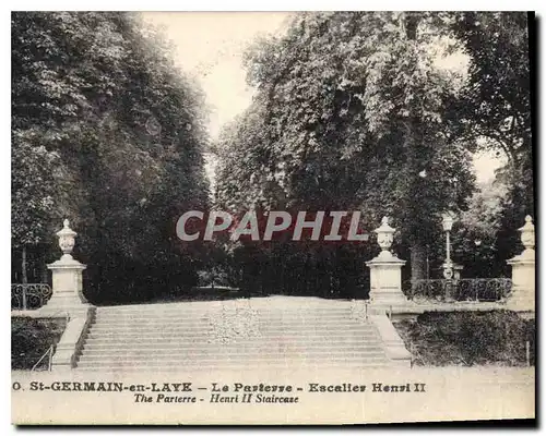 Cartes postales St Germain en Laye Le Parterre Escalier Henri IV