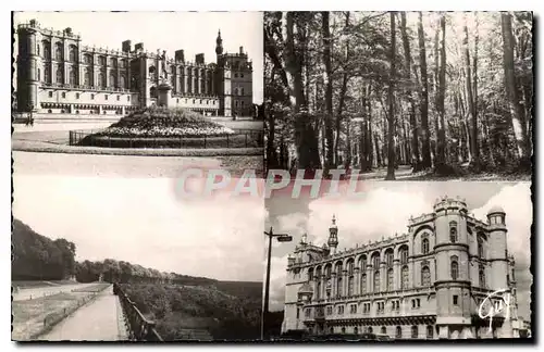 Cartes postales Sainte Germain en Laye et ses Merveilles Le Chateau vu de l'Esplanade la foret la terrasse et vu