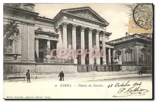 Cartes postales Nimes Palais de Justice