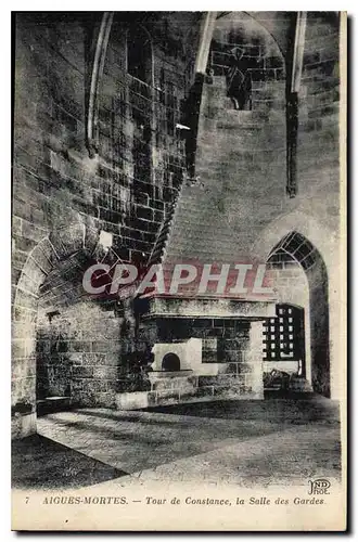 Cartes postales Aigues Mortes Tour de Constance la Salle des Gardes