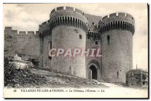 Cartes postales Villeneuve les Avignon Le Chateau l'Entree