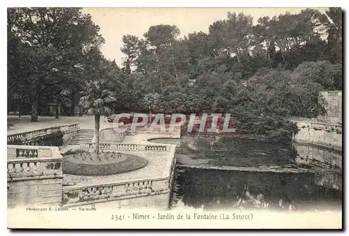 Cartes postales Nimes Jardin de la Fontaine La Source