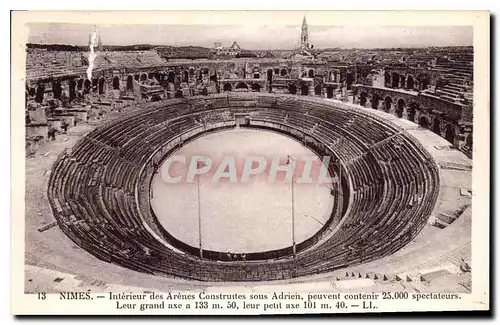 Ansichtskarte AK Nimes Interieur des Arenes Construites sous Adrien