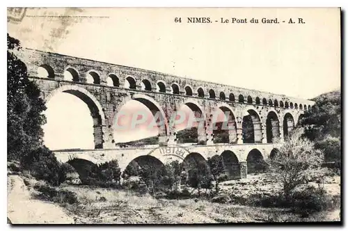 Cartes postales Nimes Le Pont du Gard