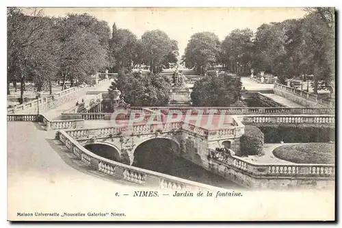 Cartes postales Nimes Jardin de la fontaine