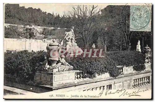 Cartes postales Nimes Jardin de la Fontaine