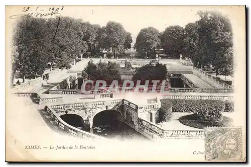 Cartes postales Nimes Le Jardin de la Fontaine